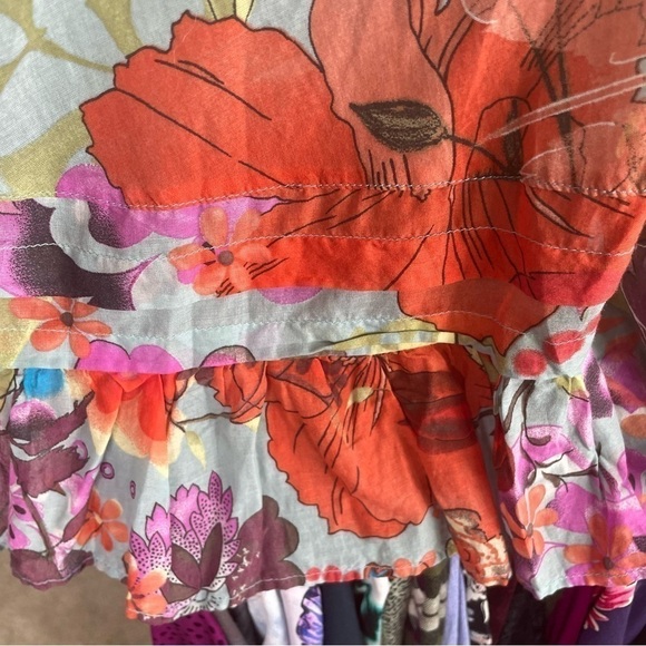 Twin Set Simona Barbieri Blue Popover A Line Ruffled Dress - Picture 5 of 10